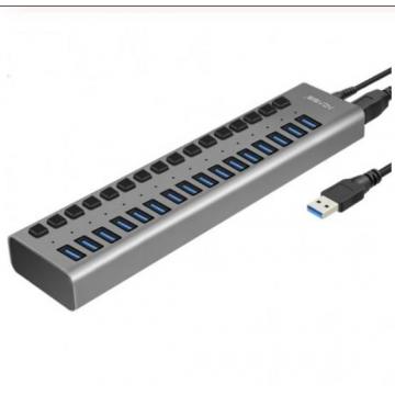Acasis Hub USB 3.0 Tốc Độ Cao 16 Cổng USB 3.0 Bộ Chia Trên Tắt/Mở Với 12V 6A công Suất Nguồn Cung Cấp Nguồn Cho Macbook Laptop PC