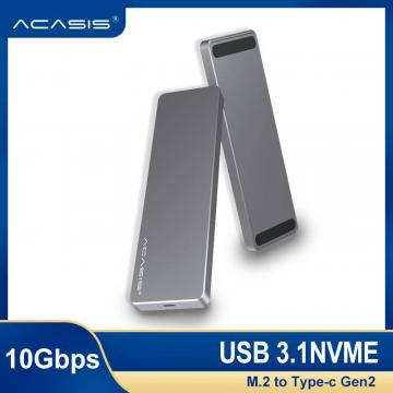 ACASIS Acassis Hộp Đĩa Cứng Di Động Type-C USB 3.1NVME Vỏ Đĩa Cứng Trạng Thái Rắn Tốc Độ Cao M.2 PCIENGFFSSD Vỏ Ổ Cứng Thể Rắn