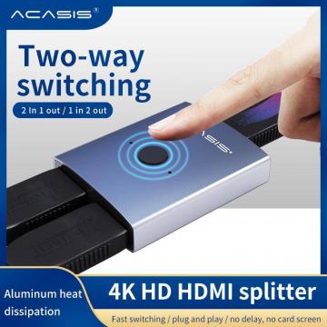 Bộ chuyển đổi Acasis hdmi Chuyển đổi 4K HD một phút hai chuyển đổi hai chiều hai thành một từ nhà phân phối 1 thành 2 trong số chuyển đổi dòng đa dạng chia màn hình máy tính chủ trò chơi máy chơi game PS4 phổ thông
